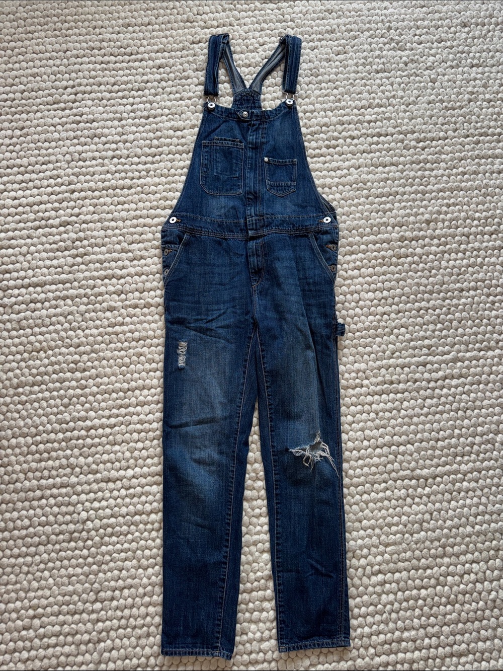 H&M Dark Blue Denim Overalls